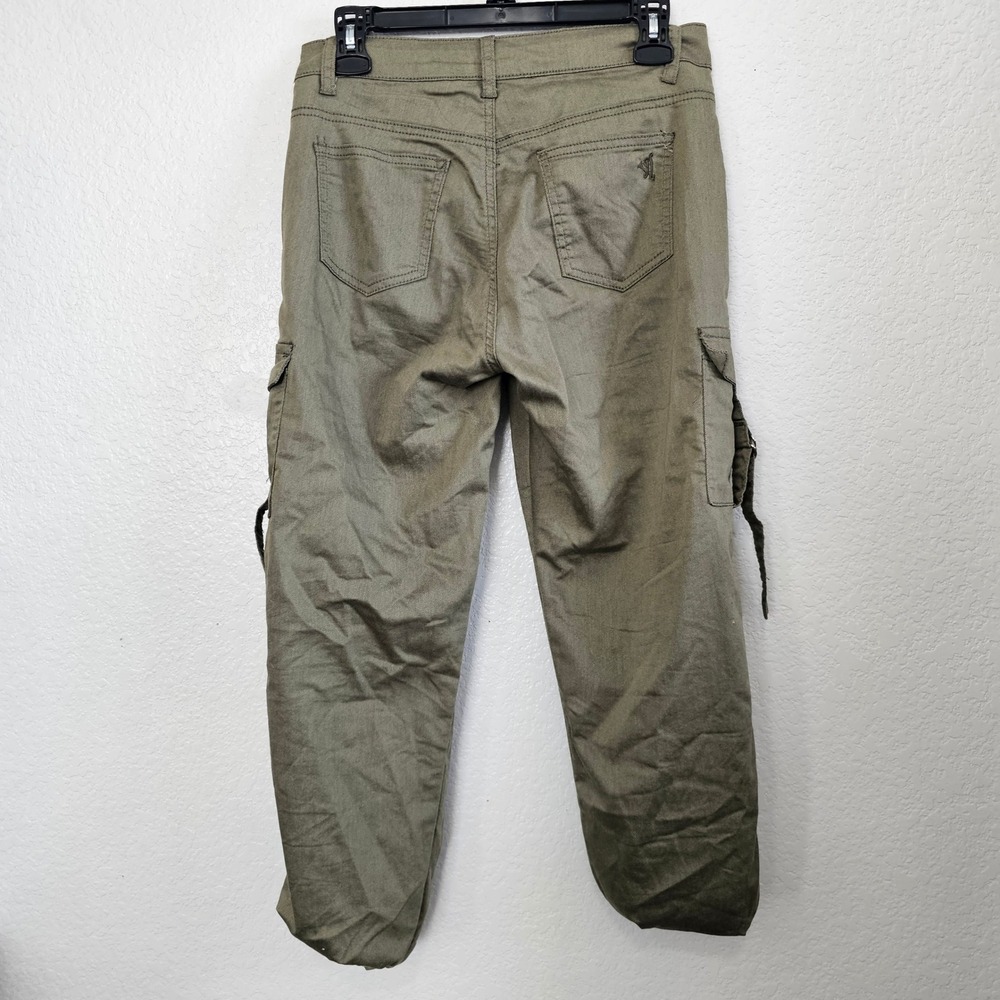 VIP Cargo Pants Women Size 5 27 Olive Green Utility Jogger Ankle - Picture 3 of 6